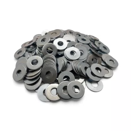 Kit 100 Arruelas Lisas M6 ZB