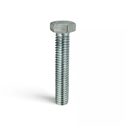 Kit 100 Parafuso Sextavado Zincado Nc 3/8X1