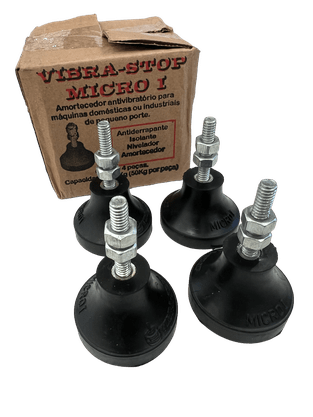 4 peças Amortecedor MICRO I 1/4 Total 200kg VIBRA-STOP