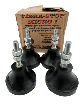 4 peças Amortecedor MICRO I 1/4 Total 200kg VIBRA-STOP