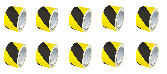 10 unidades de Fita Zebrada 70X200MT - KIT