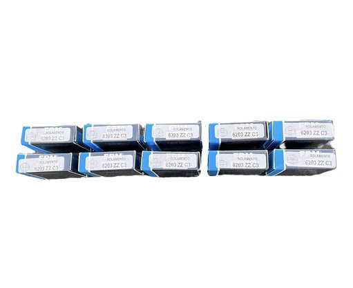 10 peças Rolamentos 6203 ZZ C3 FRM - KIT