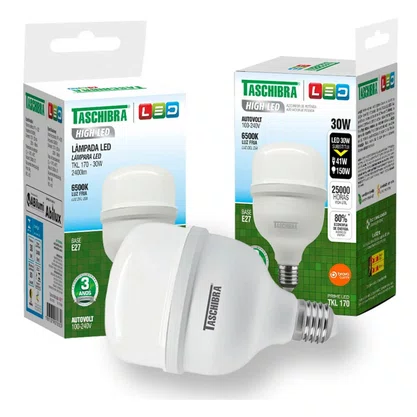 Lampada Bulbo Led 30W E-27 2400Lm Taschiba