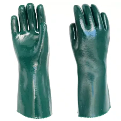 Luva Pvc Lisa C/ Forro 36Cm Verde Vonder