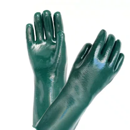 Luva Pvc Lisa C/ Forro 36Cm Verde Vonder