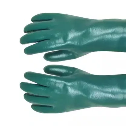 Luva Pvc Lisa C/ Forro 36Cm Verde Vonder