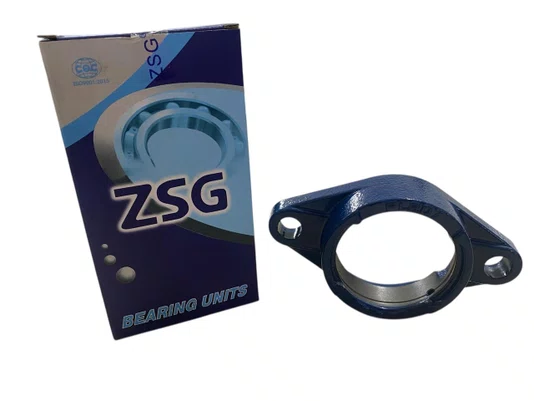 Mancal Flange Oval FL207 ZSG Eixo 35mm Sem Rolamento