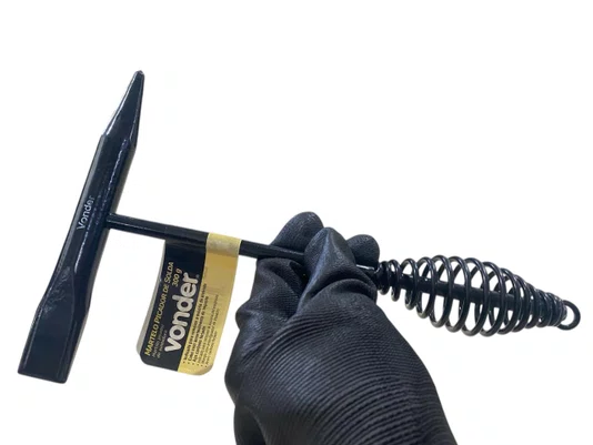 Martelo Picador de Solda com Mola 300G VONDER Aço Carbono
