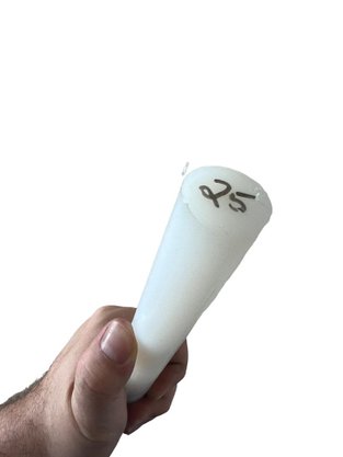 Barra Tarugo Nylon 6.0 25x1000mm Redondo