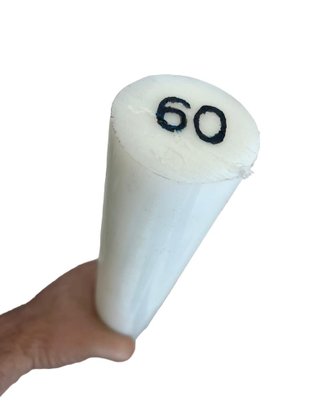 Barra Tarugo Nylon 6.0 60x1000mm Redondo
