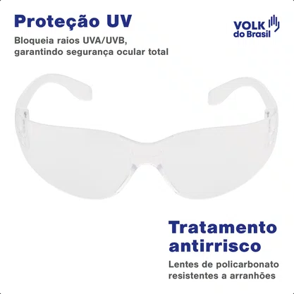 Oculos Vvision 200 Transparente Volk