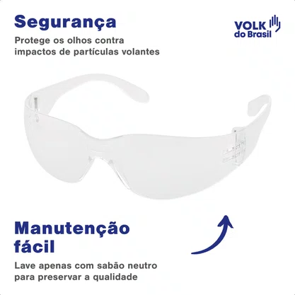 Oculos Vvision 200 Transparente Volk