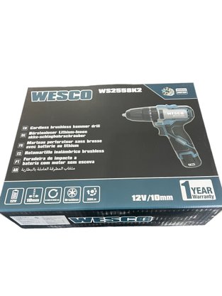 Parafusadeira 12V 3/8 Imp. 2 Baterias 2A WS2558K2 WESCO