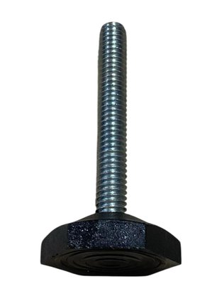 Pé Nivelador Sextavado 2811 Parafuso 5/16X2 Preto PP