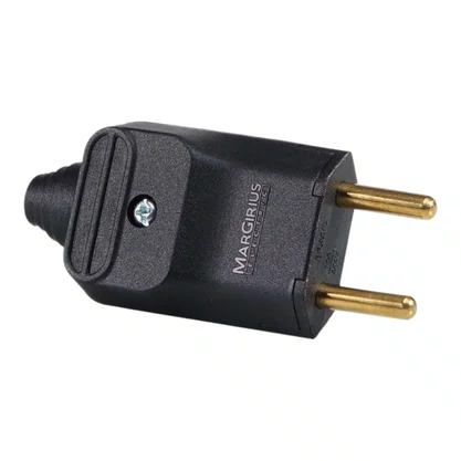 Plug Macho 10A 2P Preto Margirius