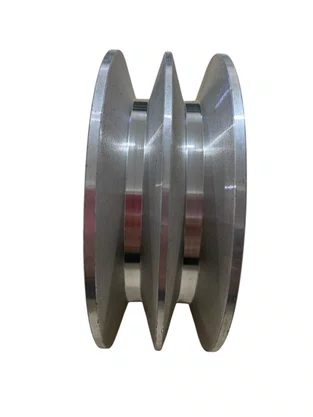 Polia em Alumínio 120 B2 4.3/4" 2 Canais Perfil B 120B2