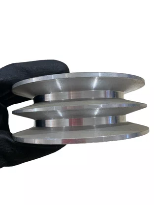 Polia em Alumínio 120 B2 4.3/4" 2 Canais Perfil B 120B2