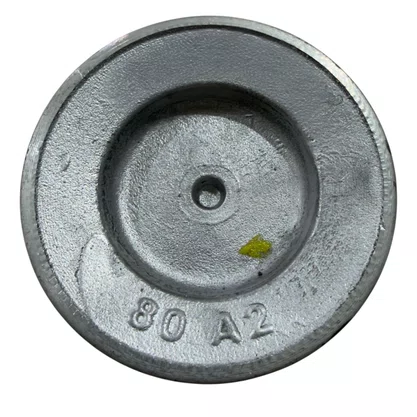 Polia de Alumínio 80 A2 3.1/8" 2 Canais Perfil A