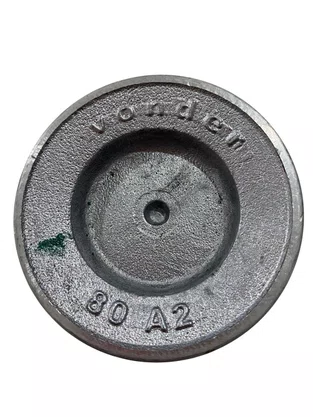 Polia de Alumínio 80 A2 3.1/8" 2 Canais Perfil A