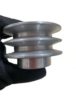 Polia de Alumínio 80 A2 3.1/8" 2 Canais Perfil A