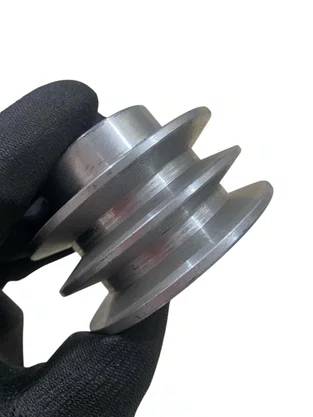 Polia de Alumínio 80 A2 3.1/8" 2 Canais Perfil A