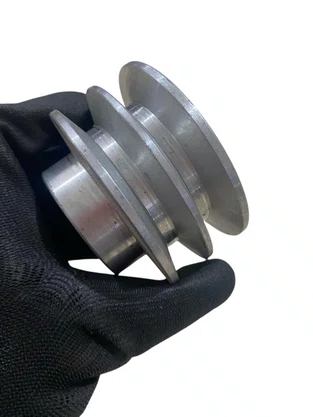 Polia de Alumínio 80 A2 3.1/8" 2 Canais Perfil A