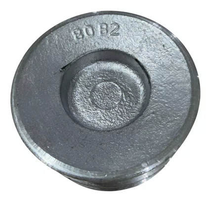 Polia em Alumínio 80 B2 3.1/8" 2 Canais Perfil B 80B2