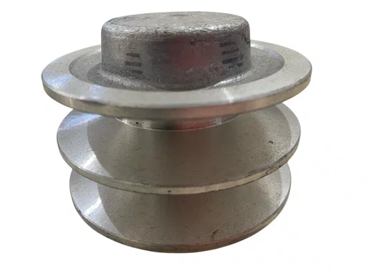 Polia em Alumínio 80 B2 3.1/8" 2 Canais Perfil B 80B2