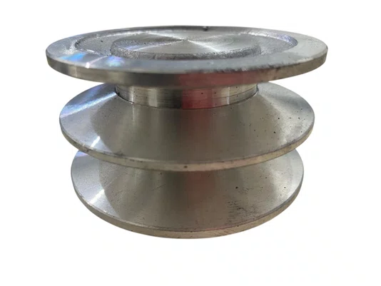 Polia em Alumínio 80 B2 3.1/8" 2 Canais Perfil B 80B2