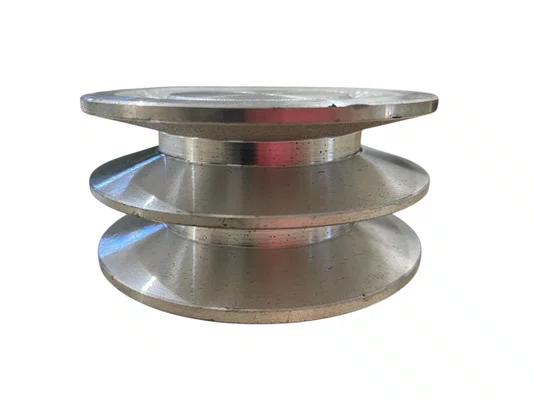 Polia em Alumínio 90 B2 3.1/2" 2 Canais Perfil B 90B2