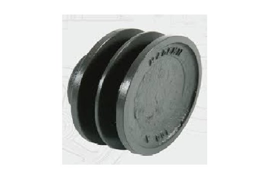 Polia Ferro Fundido 100mm A2 2 Canais Perfil A 4" 100A2