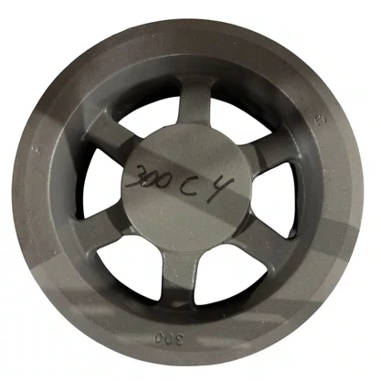 Polia Ferro Fundido 300mm C4 4 Canais Perfil C 12" 300C4