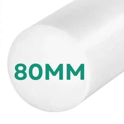 Poliacetal  80x1000mm Barra Redonda