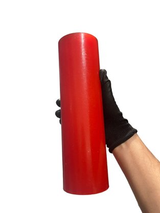 Tarugo de Poliuretano Vermelho 100X300mm 90 Shore A PU