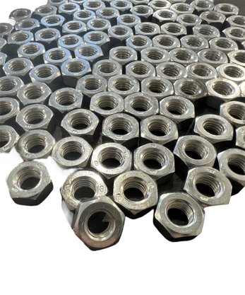 100 Porca Sextavada M5 5mm Trava Baixa Zincado Branco - KIT