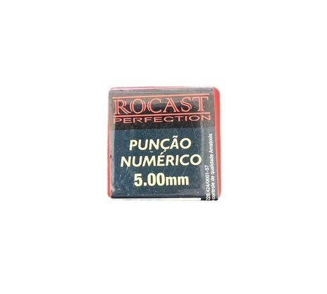 Punção Numérico de Aço para Gravação 5mm ROCAST