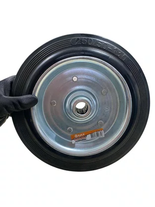 Roda Borracha Preta 10" 180kg AJAX A097102