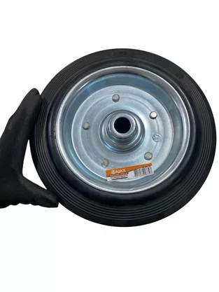 Roda Borracha Preta 10" 180kg AJAX A097102
