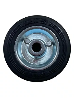 Roda Borracha Preta 4" 100mm 60kg VONDER