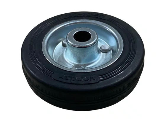 Roda Borracha Preta 4" 100mm 60kg VONDER