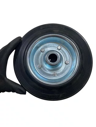 Roda Borracha Preta 8 polegadas Leve 200mm VONDER
