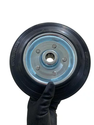 Roda Borracha Preta 8 polegadas Leve 200mm VONDER