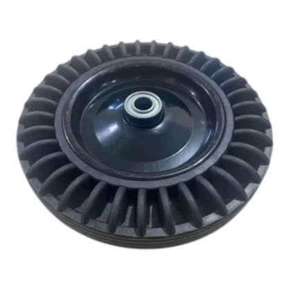 Roda Maciça 3,25x8 Eixo 25,6mm Rolamento Esfera Ajax