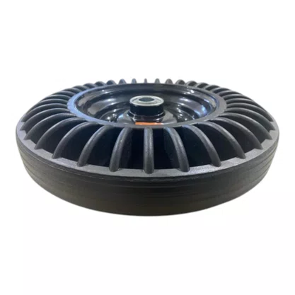 Roda Maciça 3,25x8 Eixo 25,6mm Rolamento Esfera Ajax