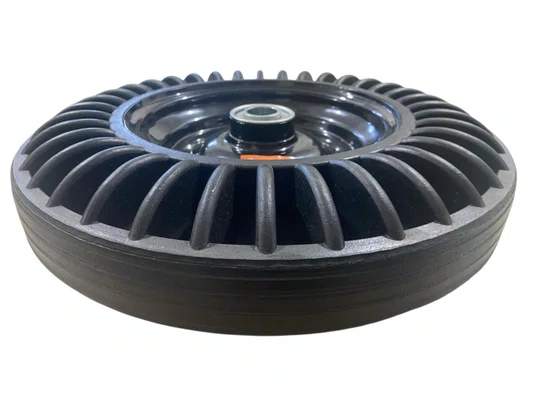 Roda Maciça 4.00-8 Eixo 25,4mm Rolamento Esfera 200kg AJAX - 1 peça