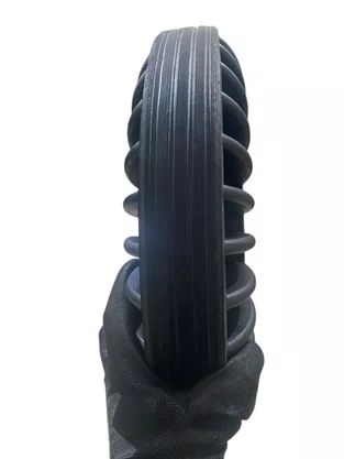 Roda Maciça 4.00-8 Eixo 25,4mm Rolamento Esfera 200kg AJAX - 1 peça