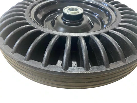 Roda Maciça 4.00-8 Eixo 25,4mm Rolamento Esfera 200kg AJAX - 1 peça