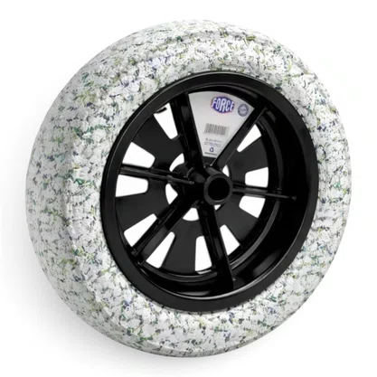 Roda Force Carrinho Pneu Maciço 3.25x8x1 26mm Branco
