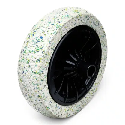 Roda Force Carrinho Pneu Maciço 3.25x8x1 26mm Branco