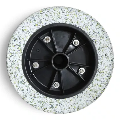 Roda Force Carrinho Pneu Maciço 3.25x8x1 26mm Branco